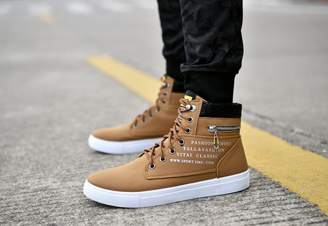 Zapatos de cadena coreanos para hombre, muy elegantes y modernos.