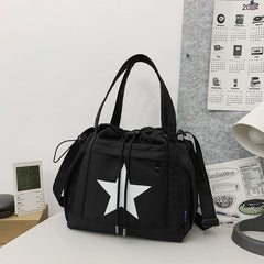 College Style Star Printed Bag