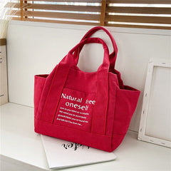 Letter Printed Canvas Bags