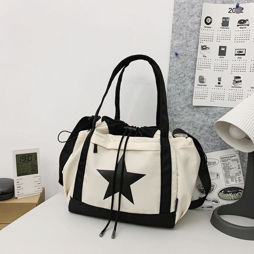 College Style Star Printed Bag