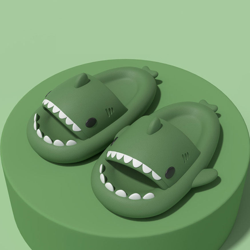 Chunky Platform Shark Shaped Slides