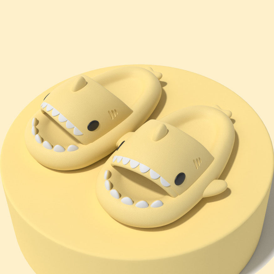 Chunky Sole Shark Shaped Slides