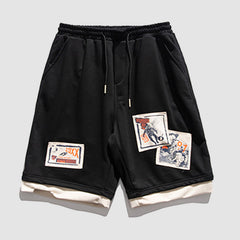 Shorts mit Patch-Panel