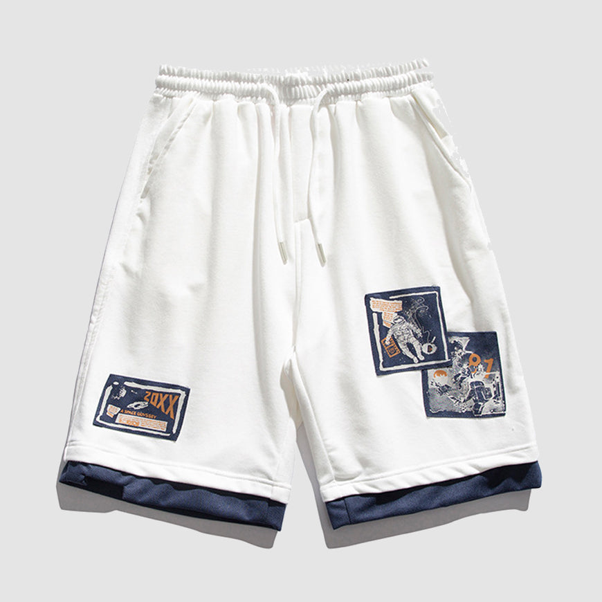 Shorts mit Patch-Panel