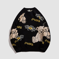 Bear Printed  Sweater