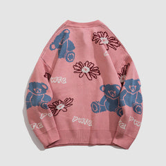 Bear Printed  Sweater