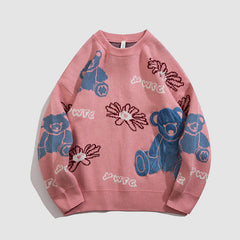 Bear Printed  Sweater