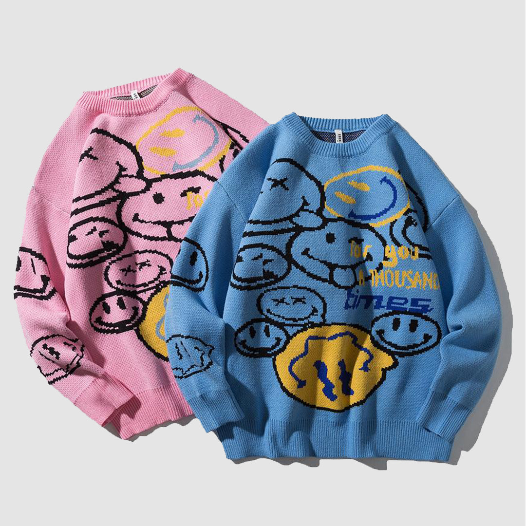 Pullover mit Smile-Print