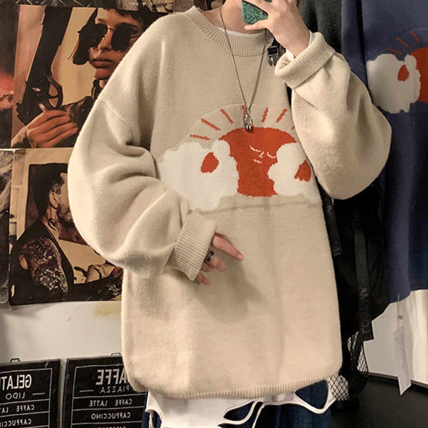 Cartoon Sun Graffiti Sweater