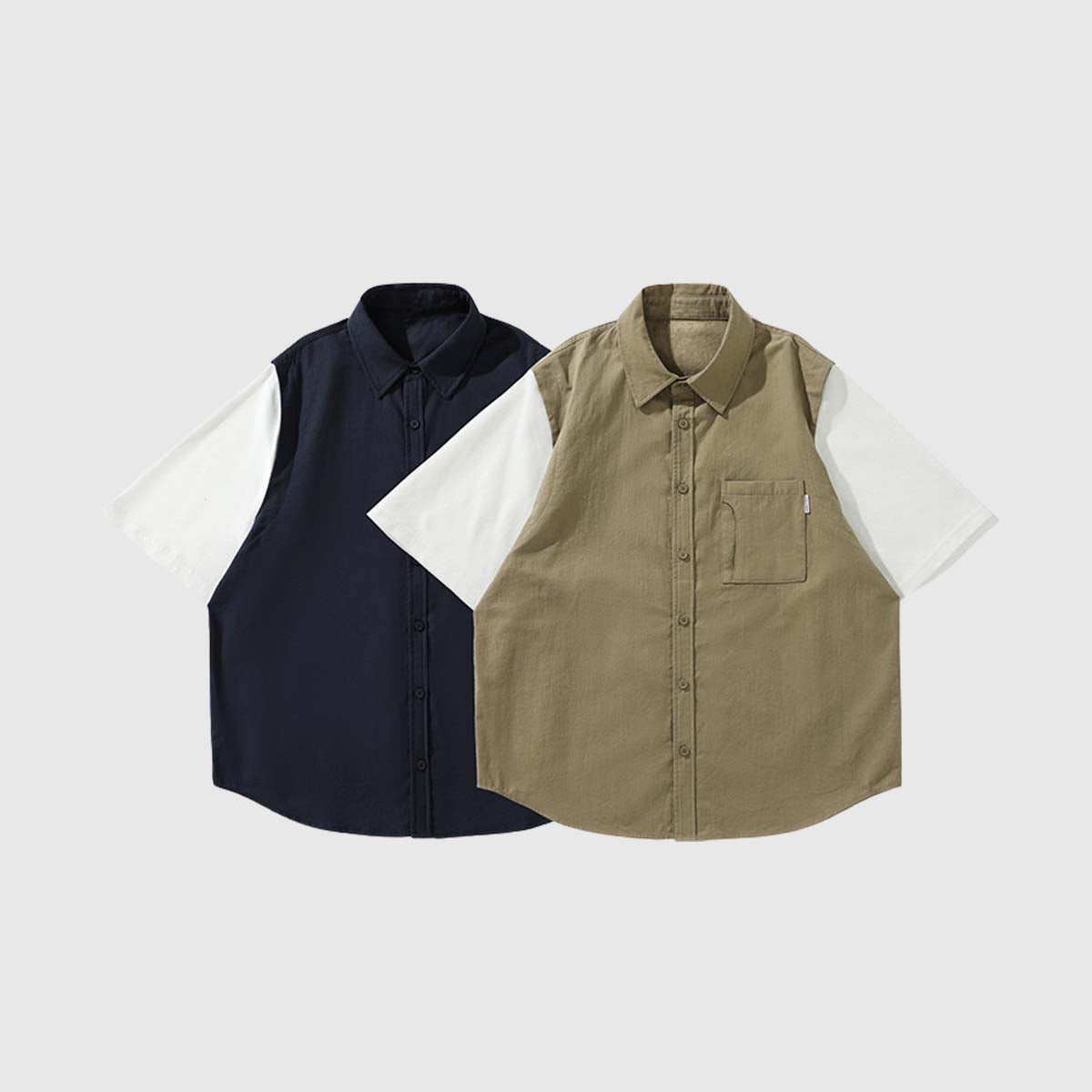 Two-Tone Casual Shirt