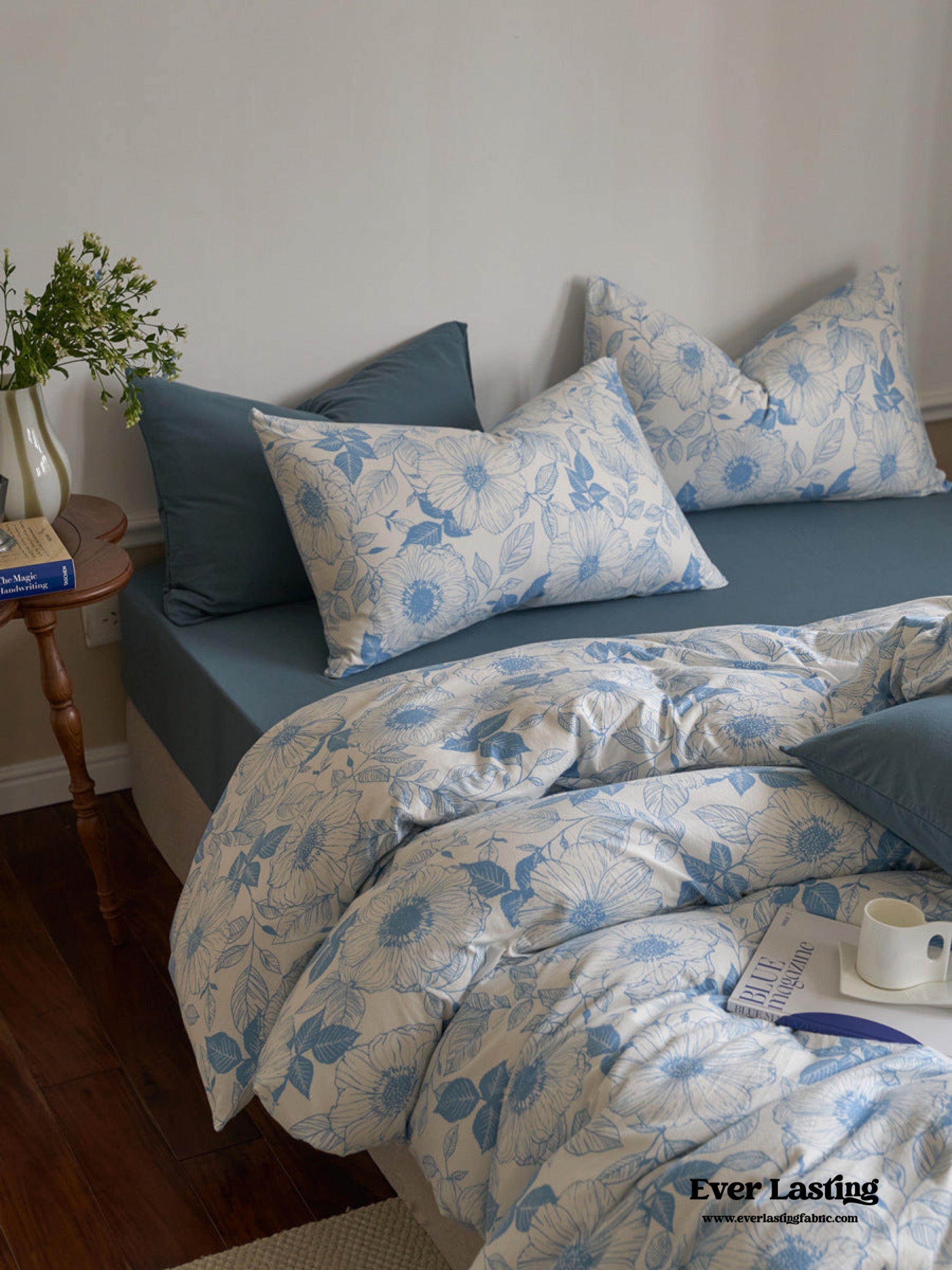 Adèle French Countryside Bedding Set - Blue
