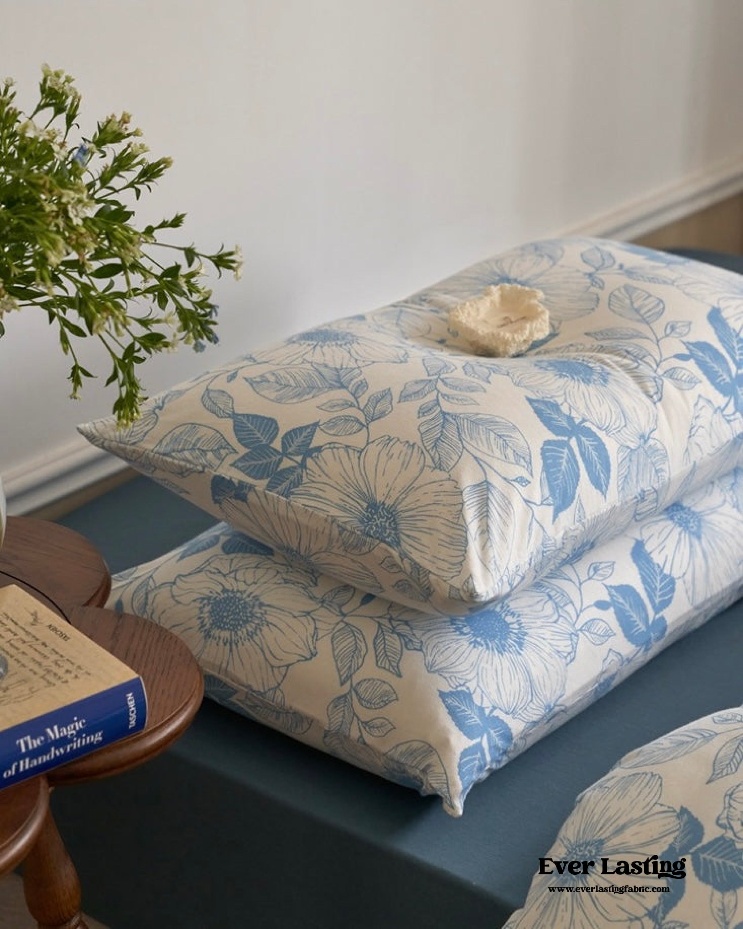 Adèle French Countryside Bedding Set - Blue