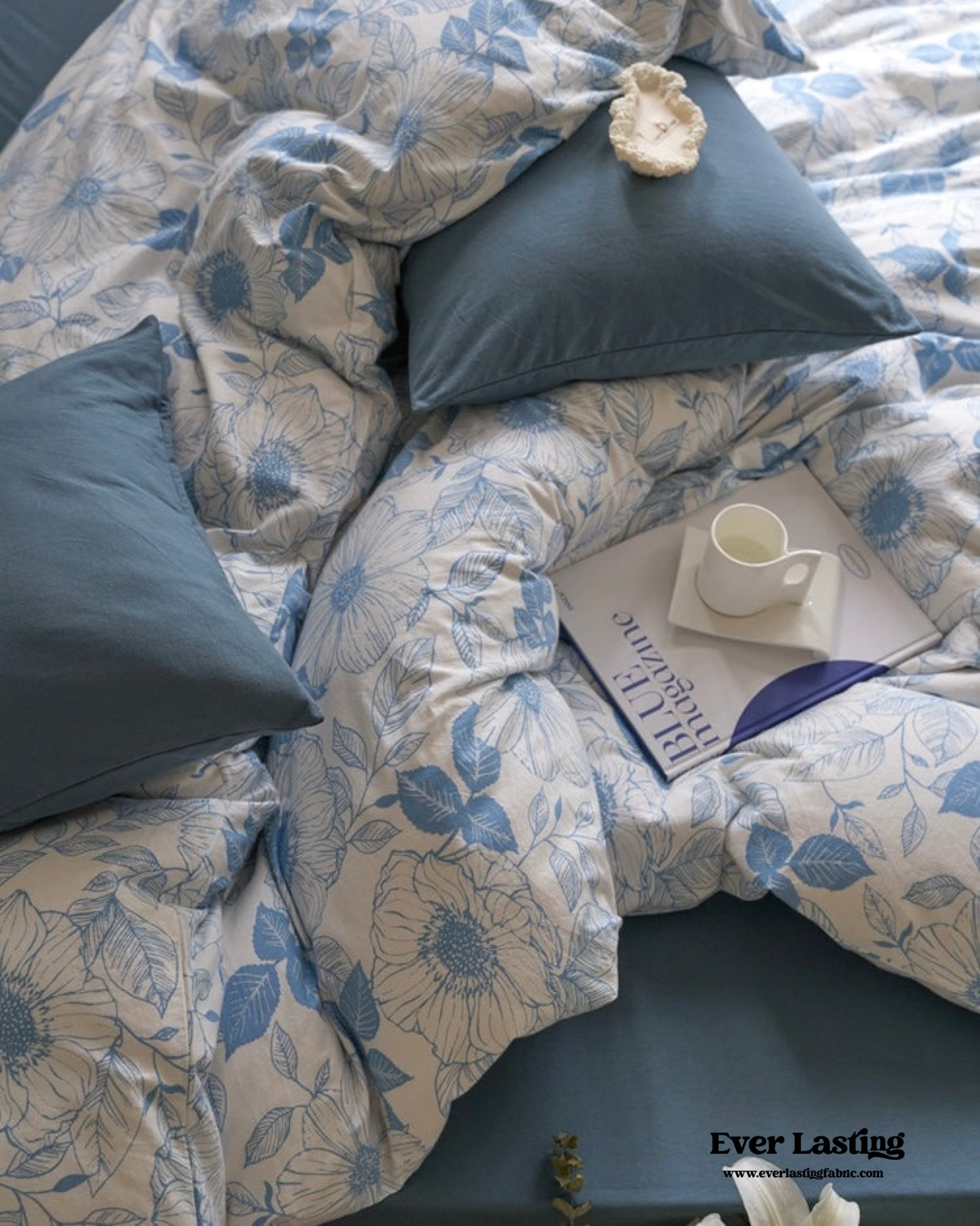 Adèle French Countryside Bedding Set - Blue