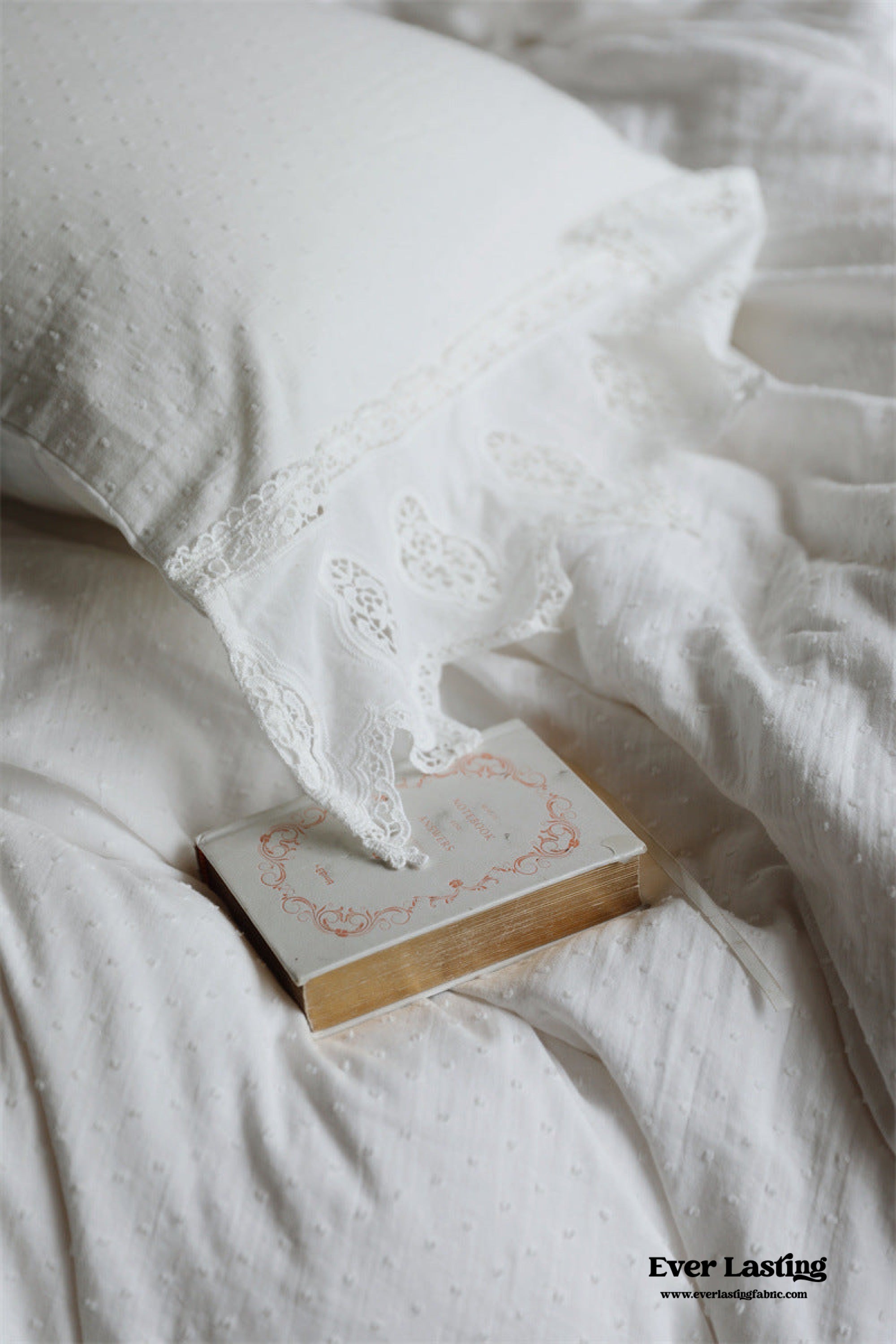 Aimé Romantic Vintage Ruffle Bedding Set - Gray
