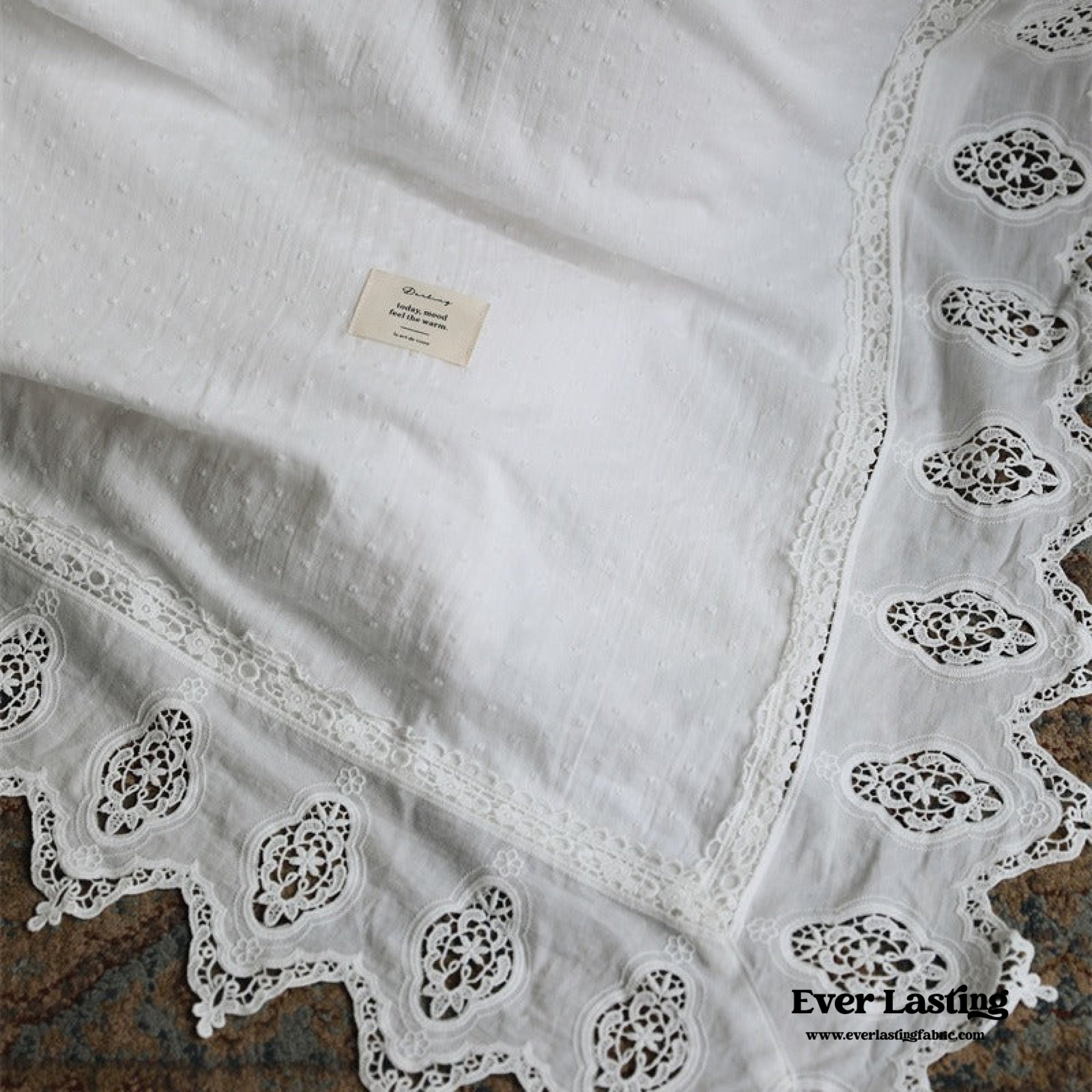 Aimé Romantic Vintage Ruffle Bedding Set - Gray