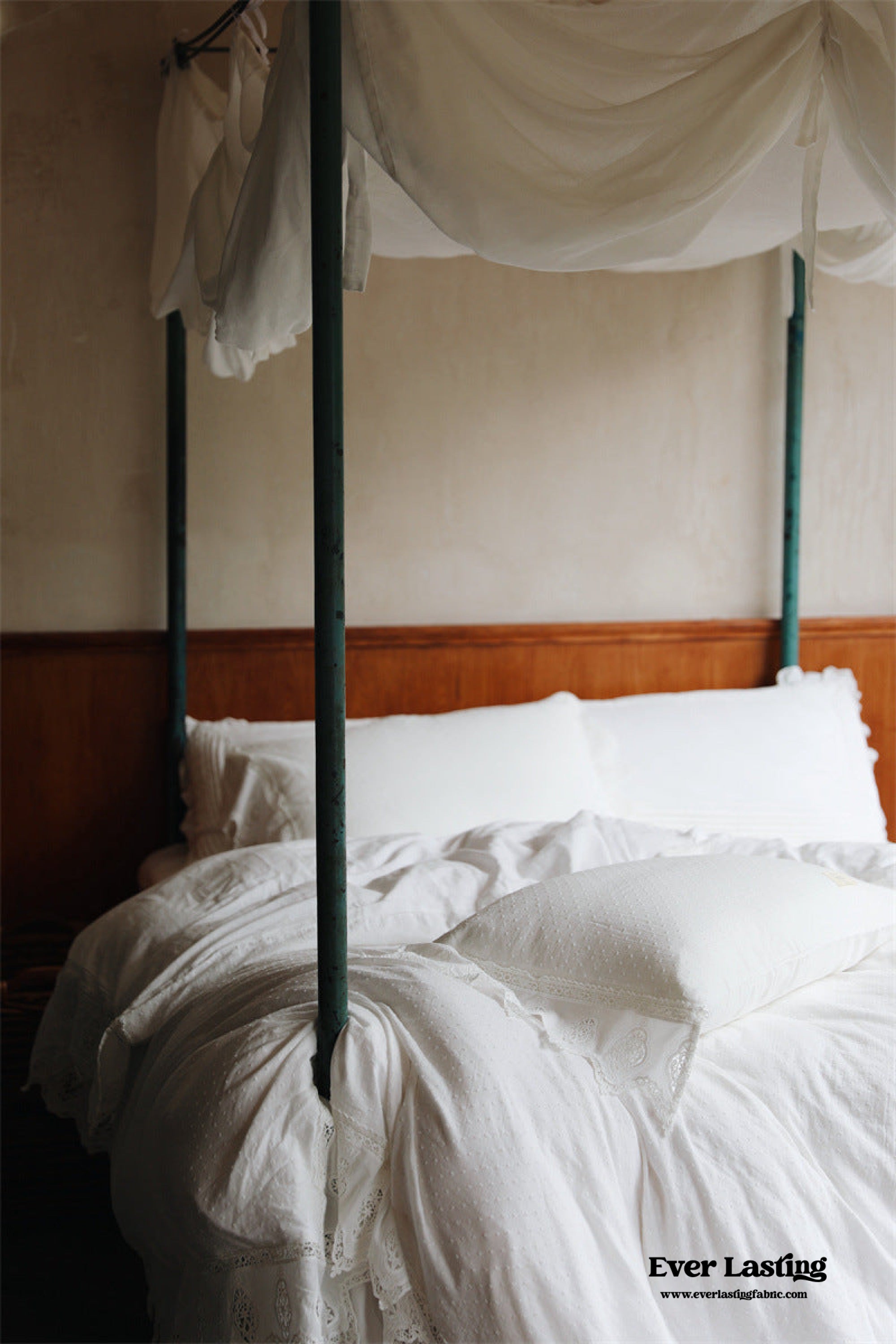Aimé Romantic Vintage Ruffle Bedding Set - Gray