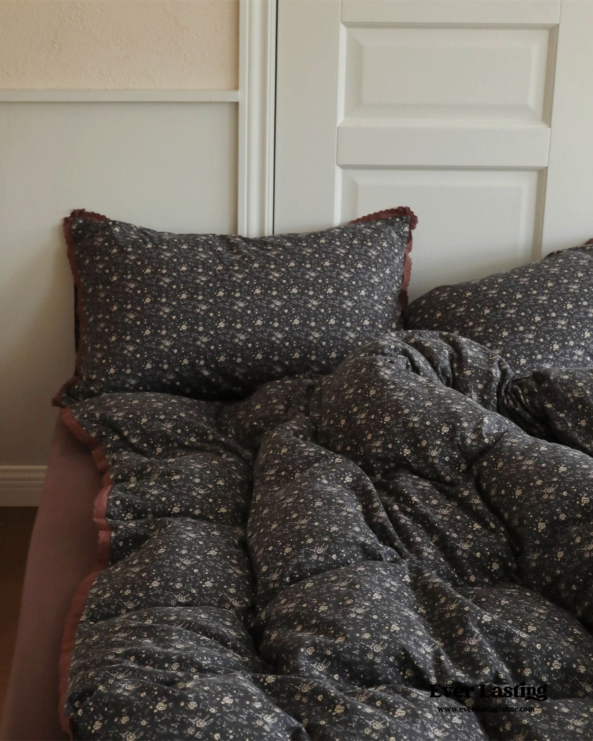 Anaya Rose French Vintage Bedding Set - Green + Brown