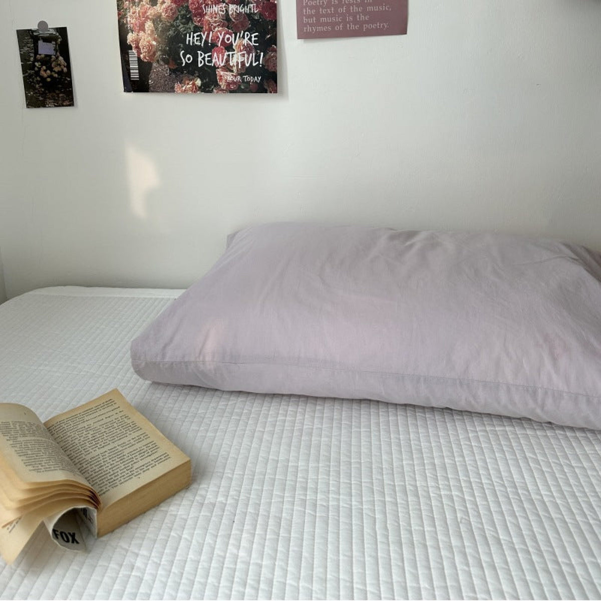 Spring Pastel Solid Pillowcases - Light Purple (Final Sale)