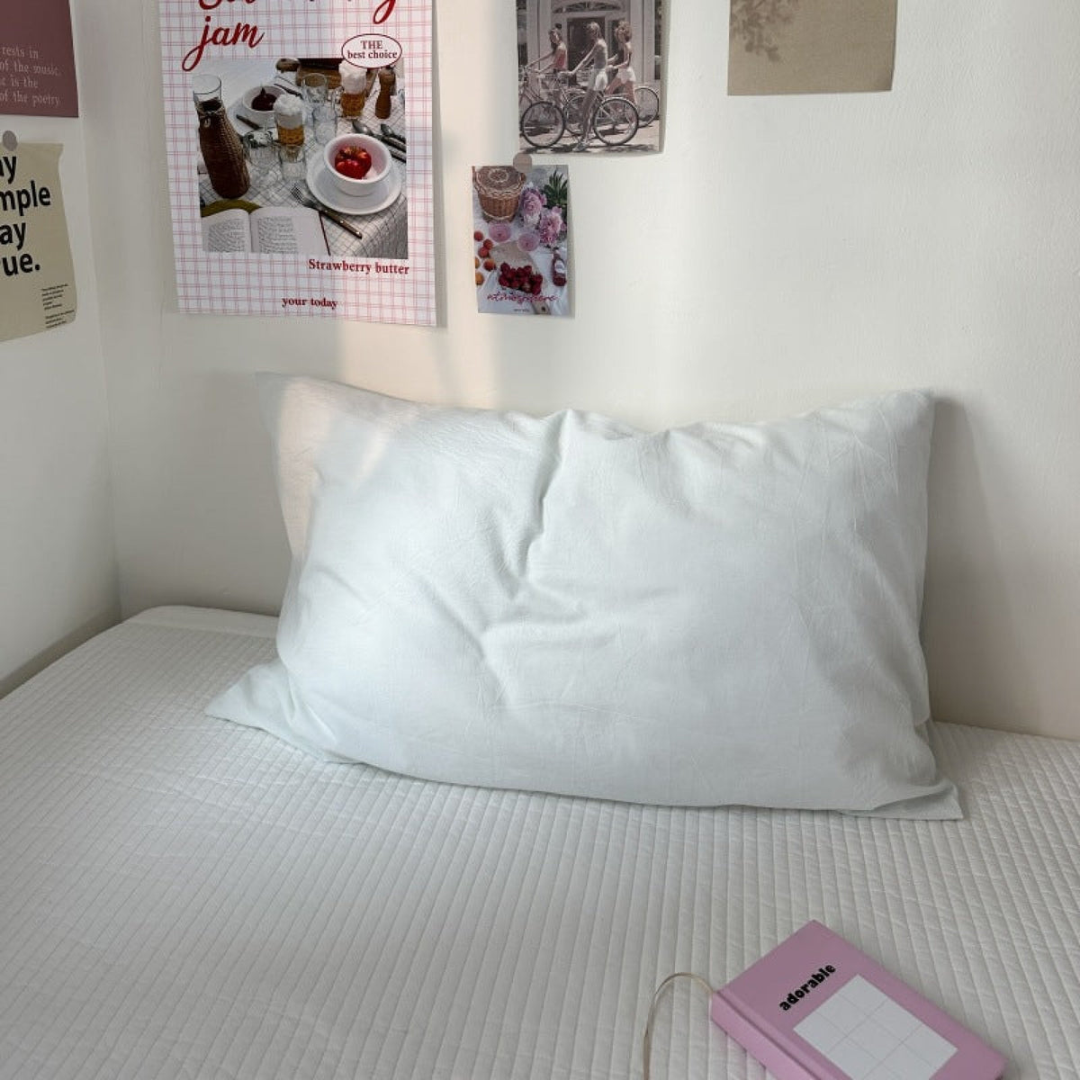 Spring Solid Pillowcases - White (Final Sale)