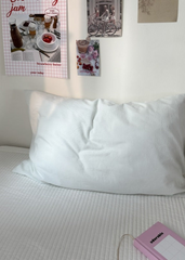 Spring Solid Pillowcases - White (Final Sale)
