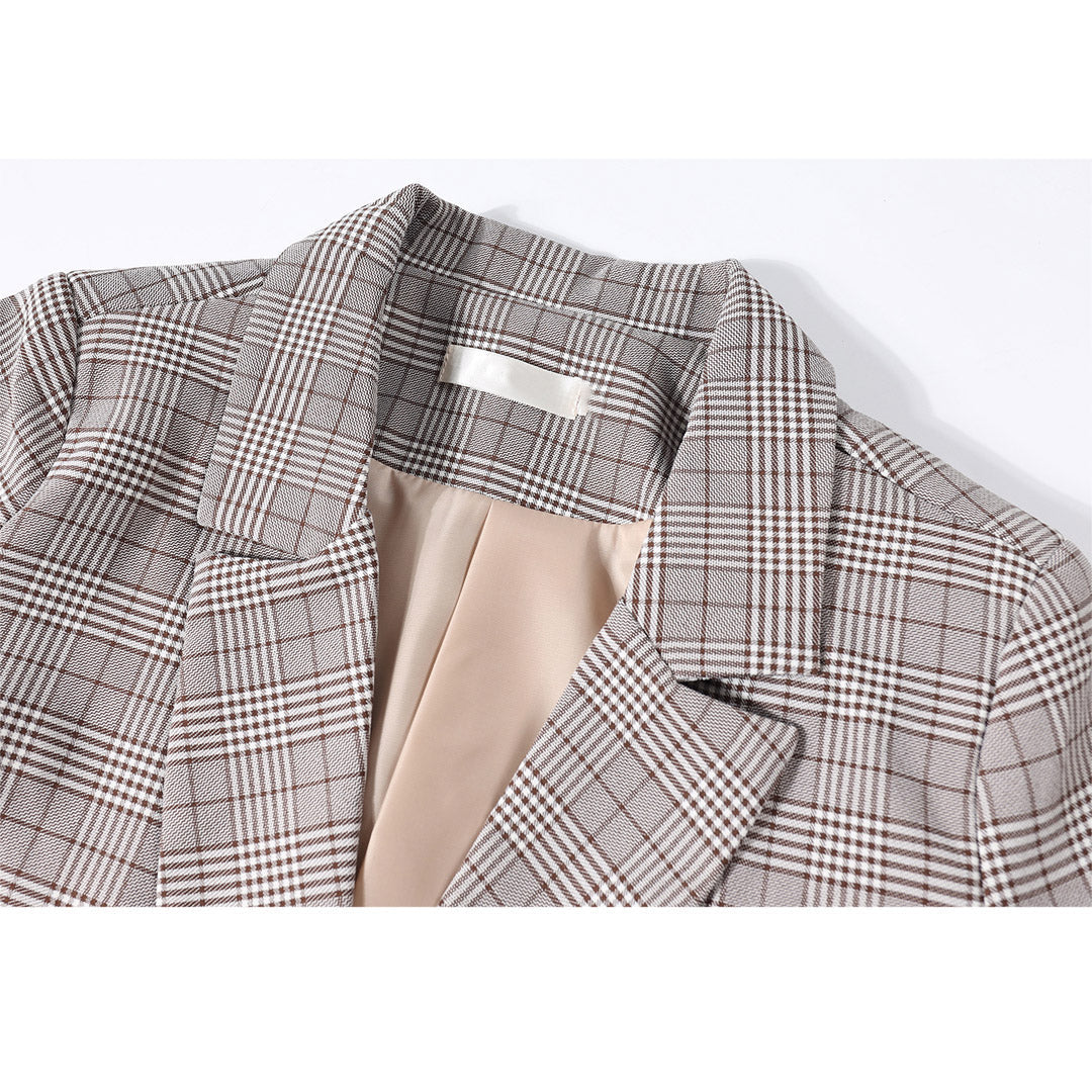 Klassischer karierter Blazer