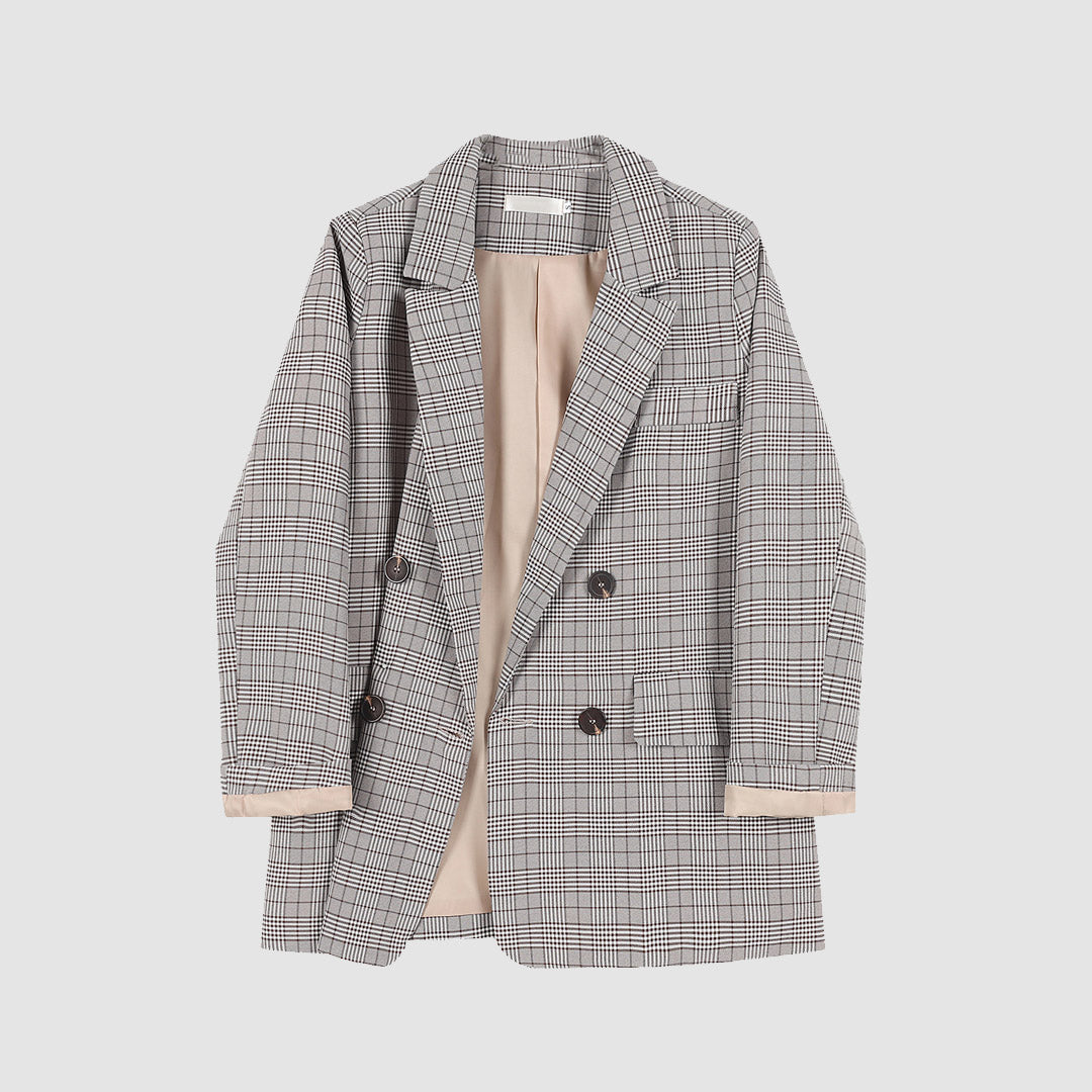 Klassischer karierter Blazer