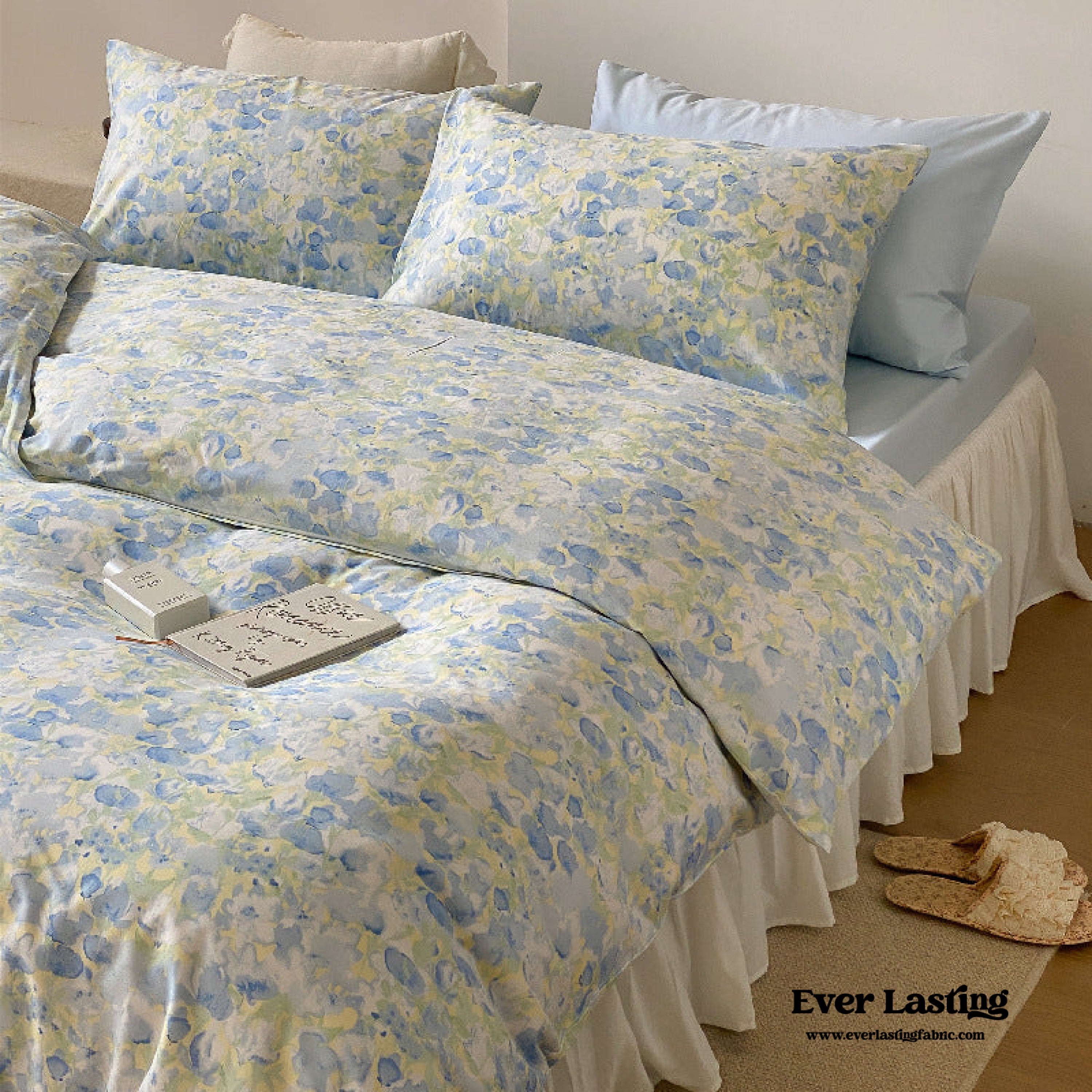 Blossom Floral Bedding Set - Rose Pink