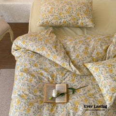 Blossom Floral Bedding Set - Yellow