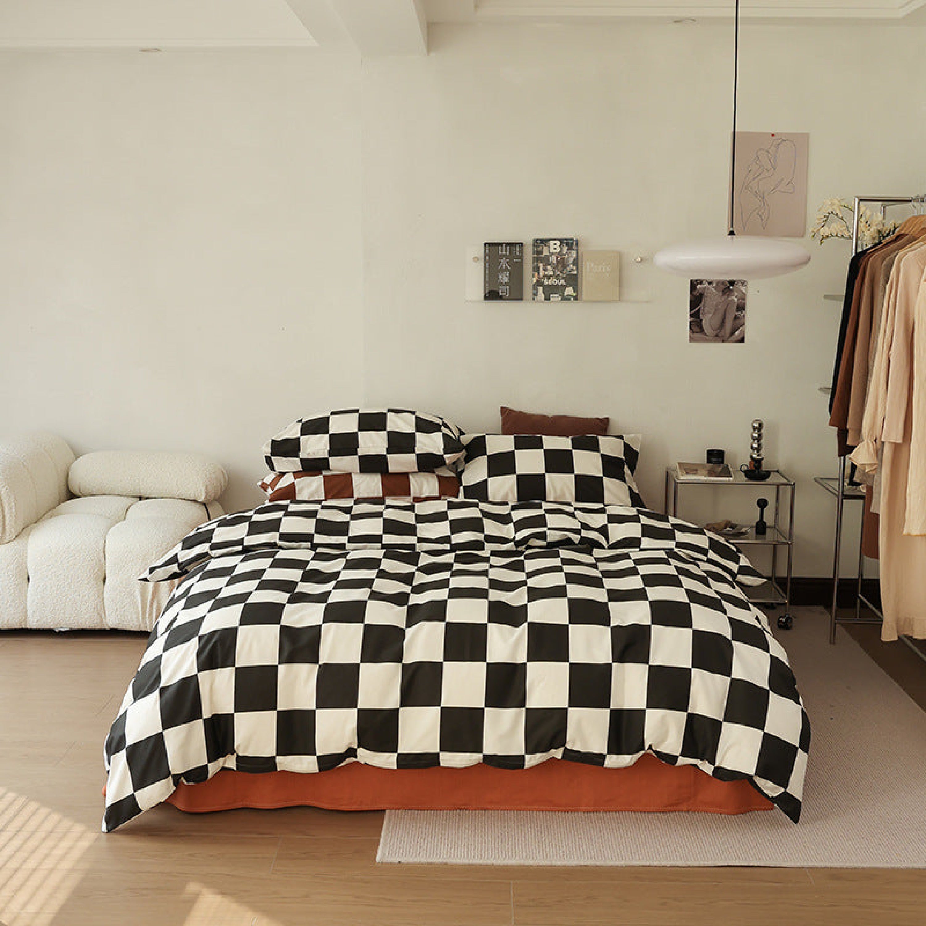 Chess Bedding Set - Brown