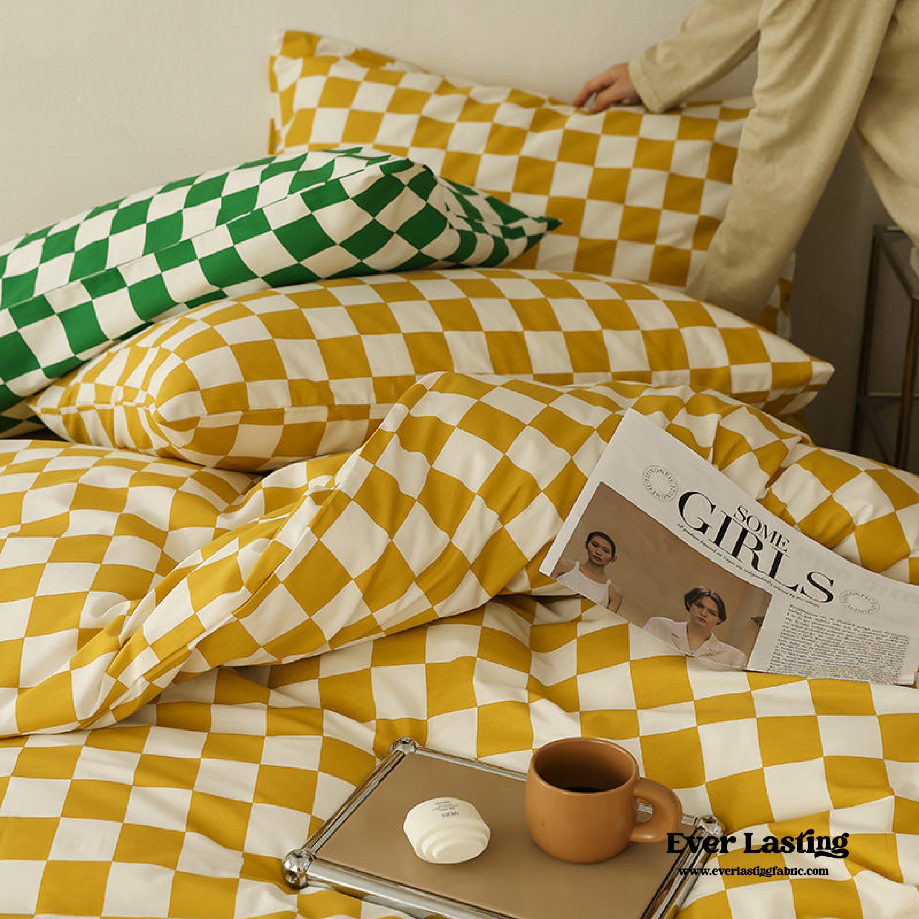 Chess Bedding Set - Green