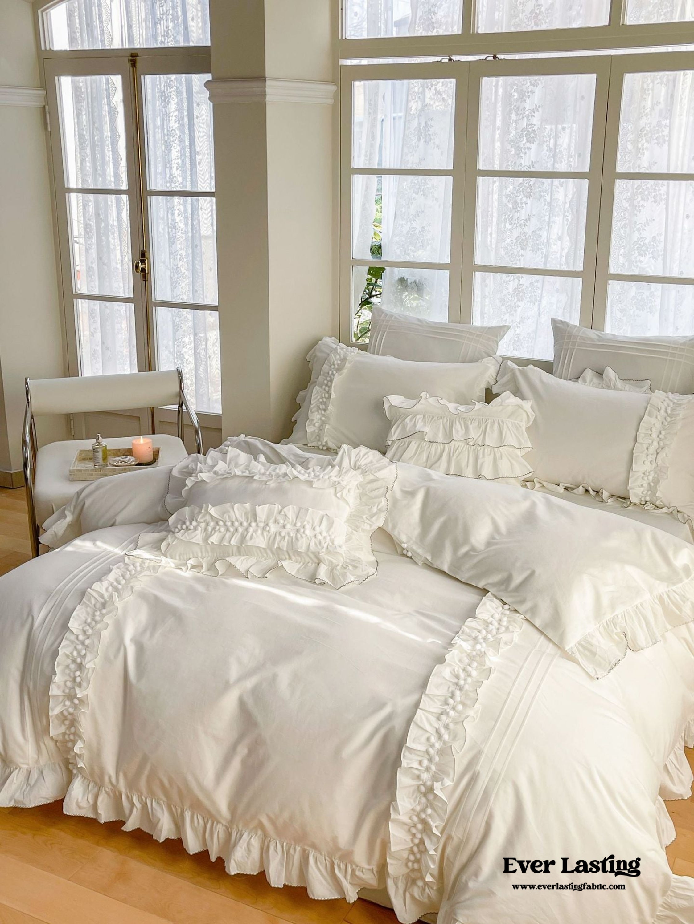 Clémence French Cottage Lace Bedding Set