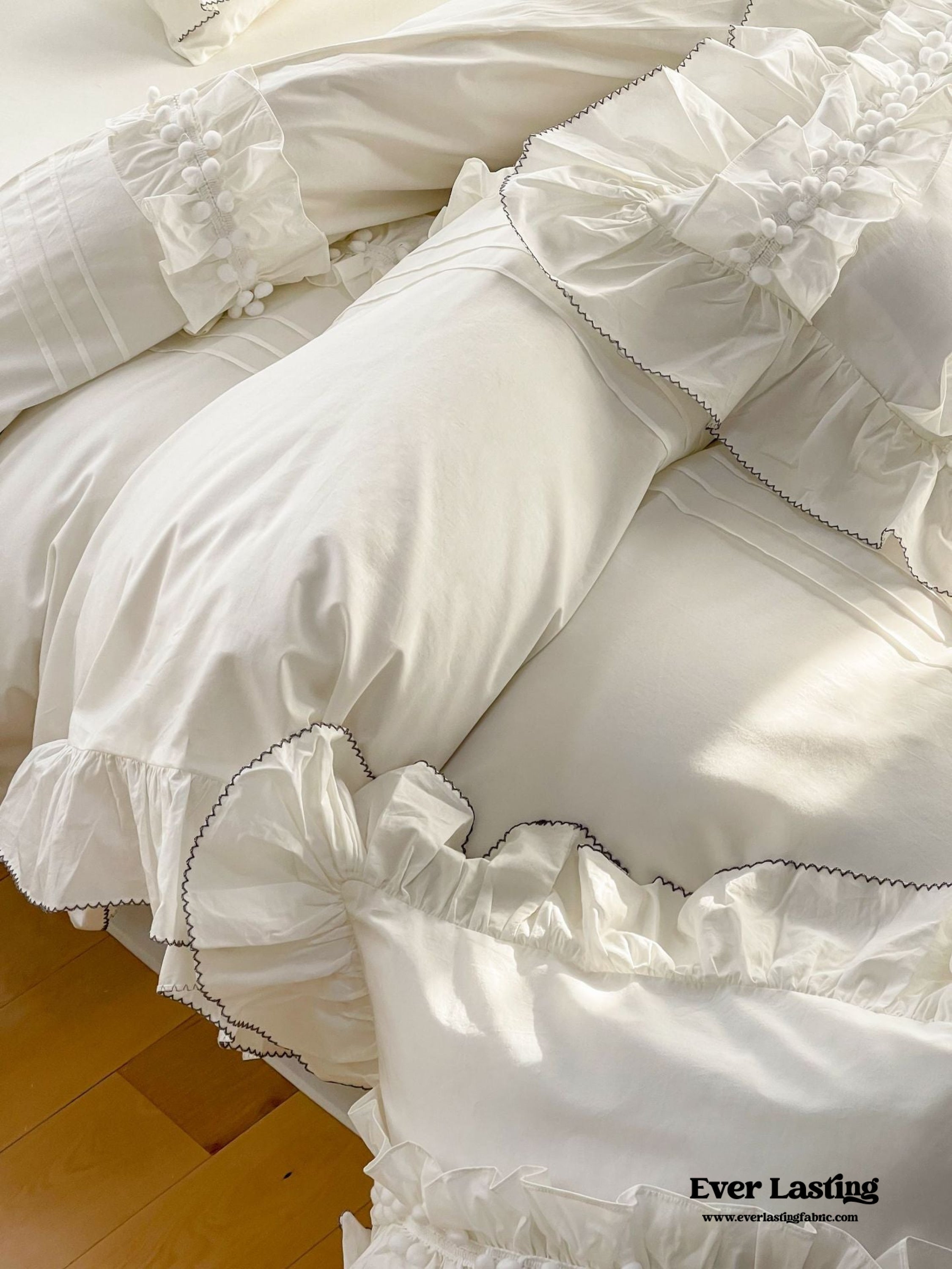 Clémence French Cottage Lace Bedding Set