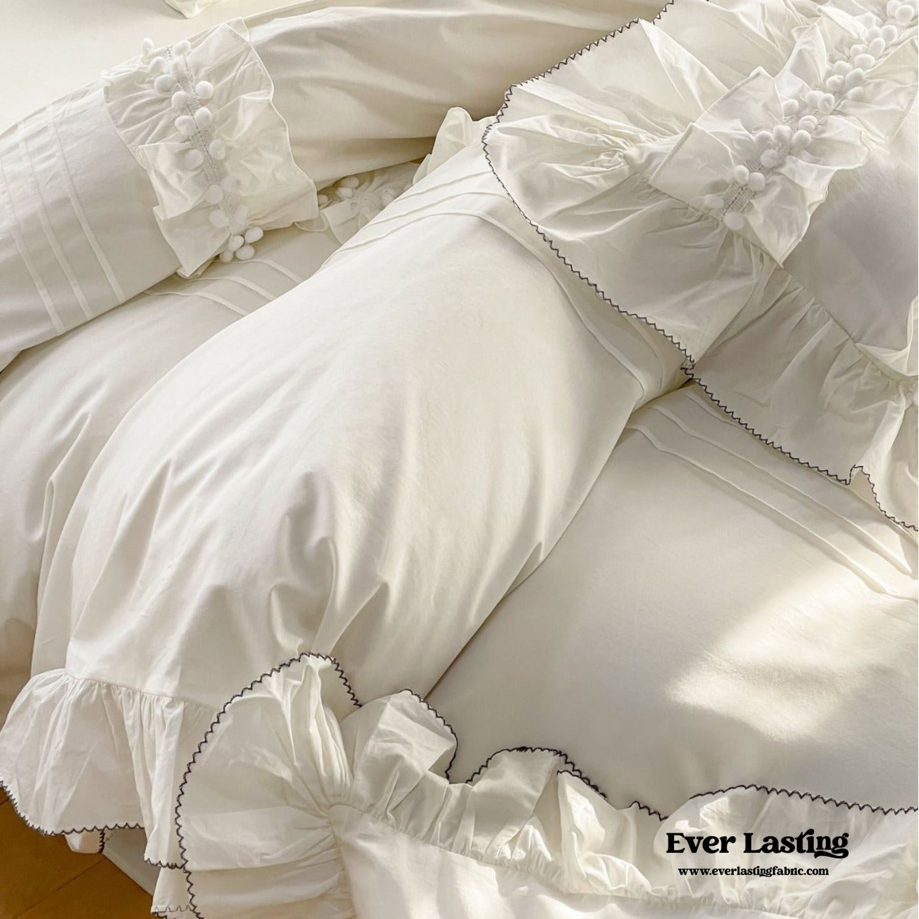 Clémence French Cottage Lace Bedding Set