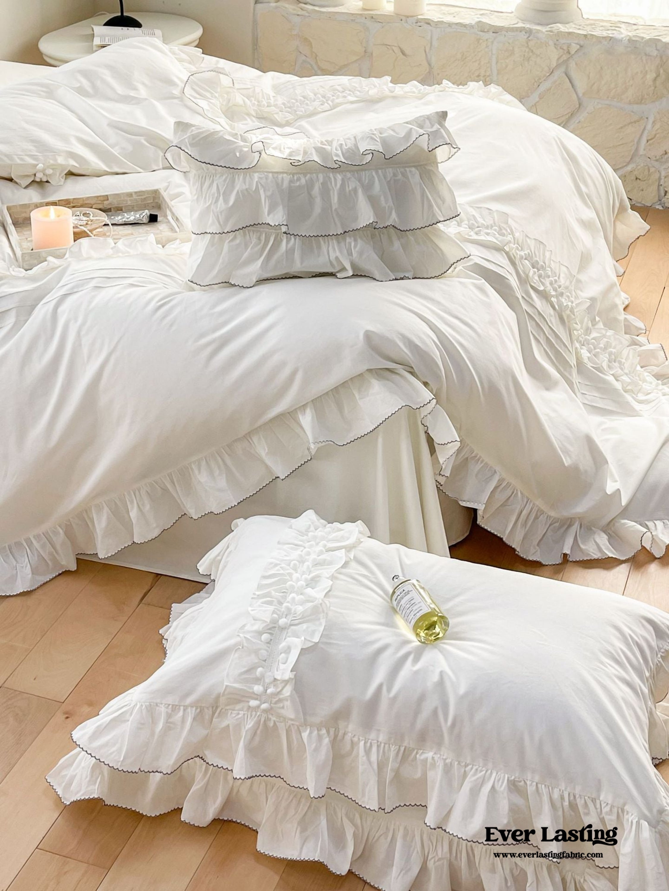 Clémence French Cottage Lace Bedding Set