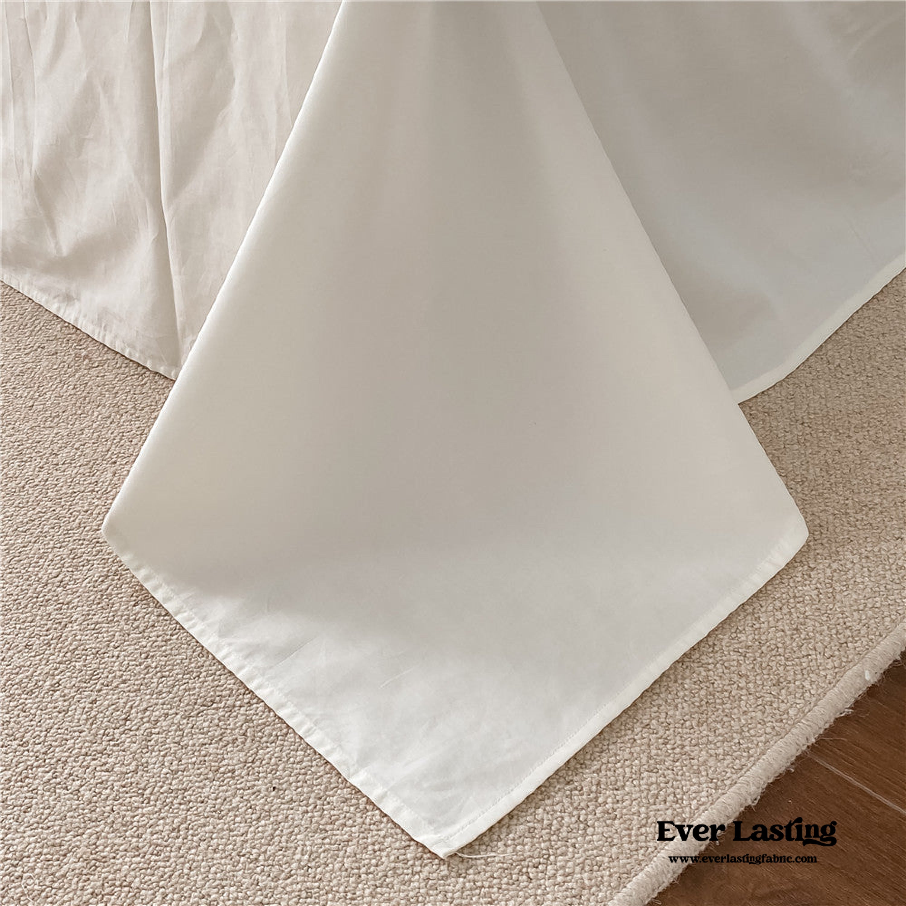 Coquette Ruffle Washed Cotton Bedding Set - White (Final Sale)