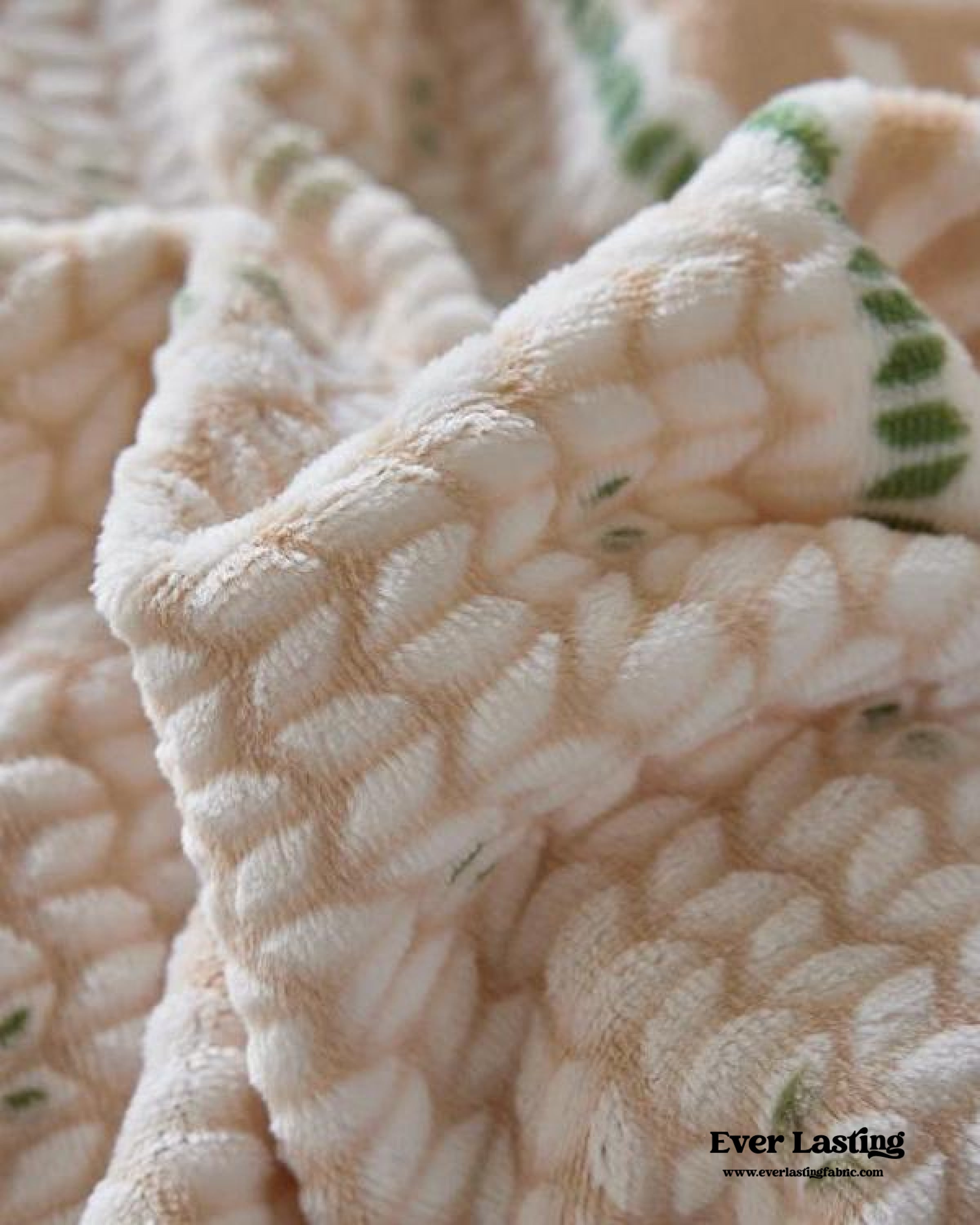 Cottage Braided Button Velvet Bedding Set - Pink