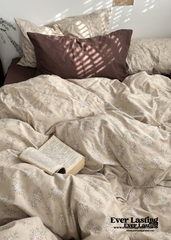 Cottage Floral Bedding Set - Chocolate Cocoa