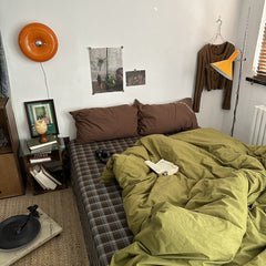 Dark Plaid Goblin Bedding Set