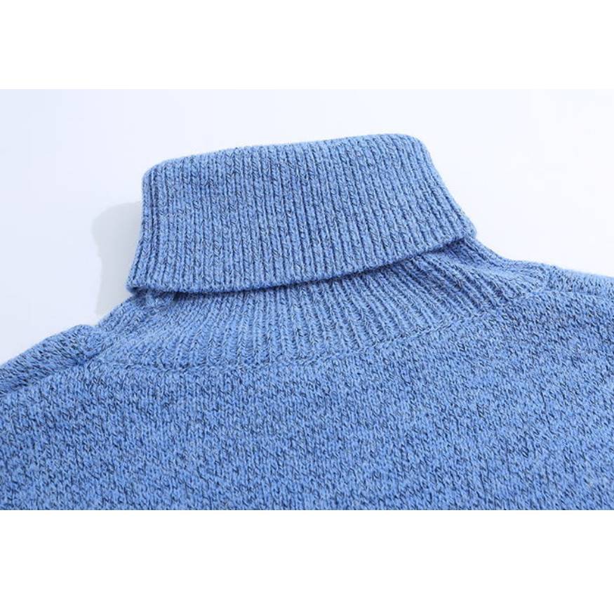 Niedlicher Rollkragenpullover mit Hai-Muster