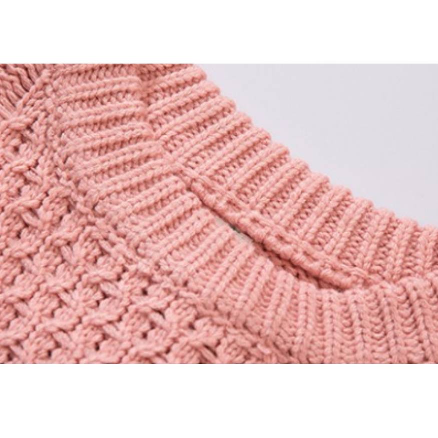 Color Contrast Mixed Knitted Sweater