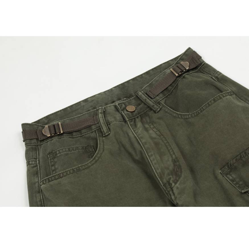 Pantalones cargo con bolsillos de parche tridimensionales