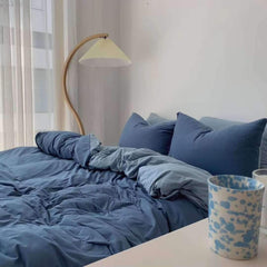 Duo-Bettwäscheset - Blau
