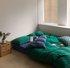 Duo Bedding Set - Green + Blue