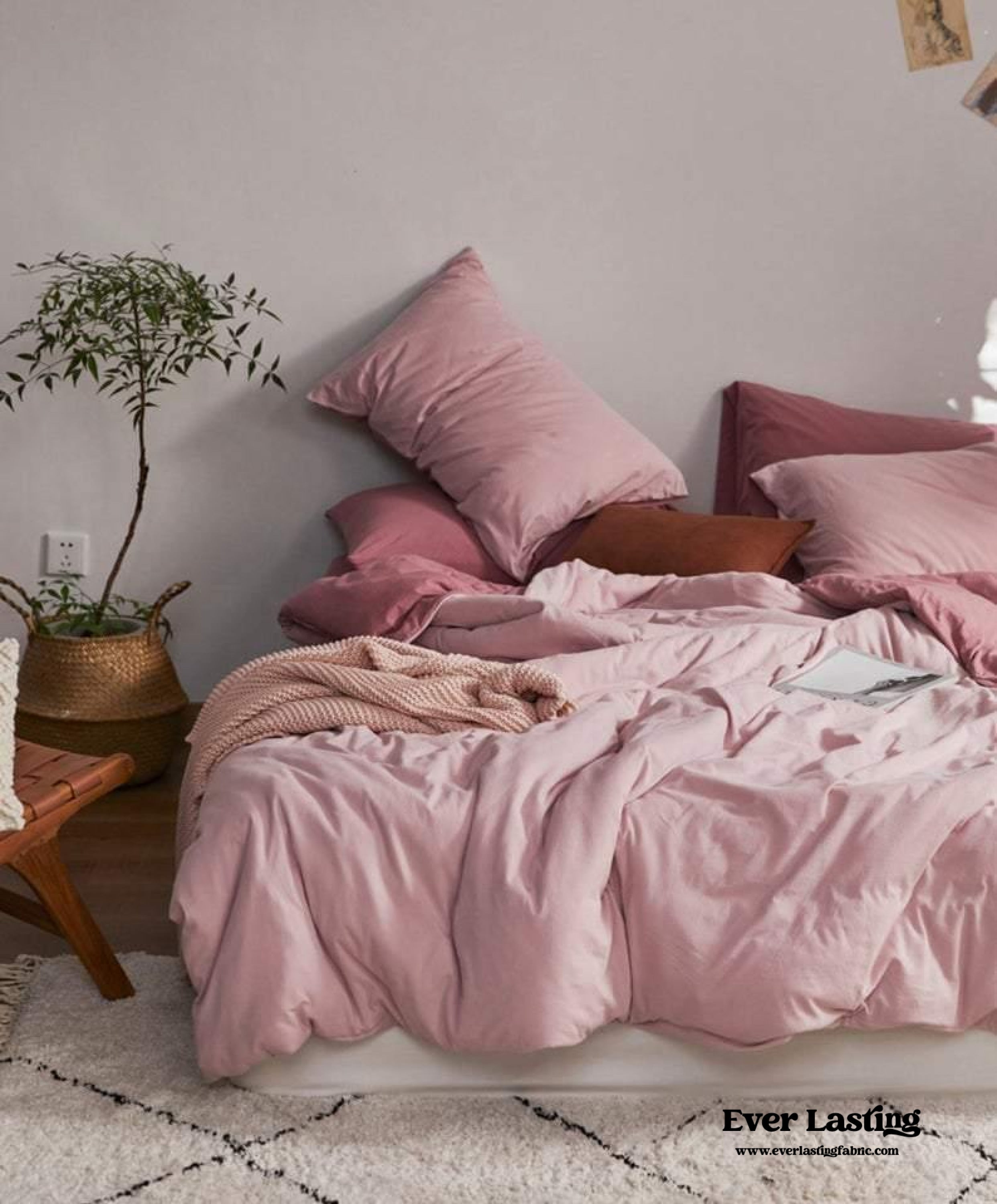 Duo Bedding Set - Yellow + Pink