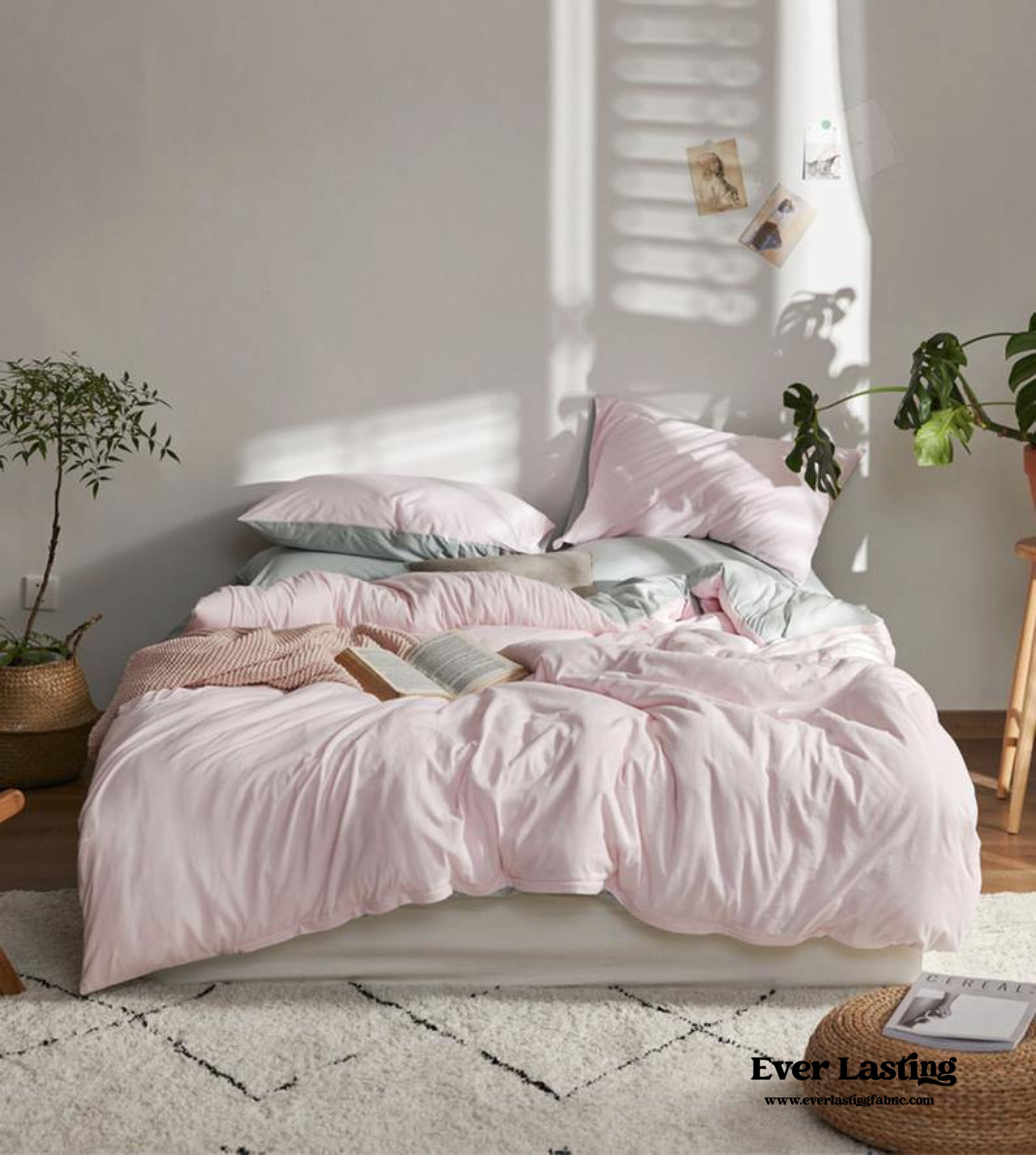 Duo Bedding Set - Yellow + Pink