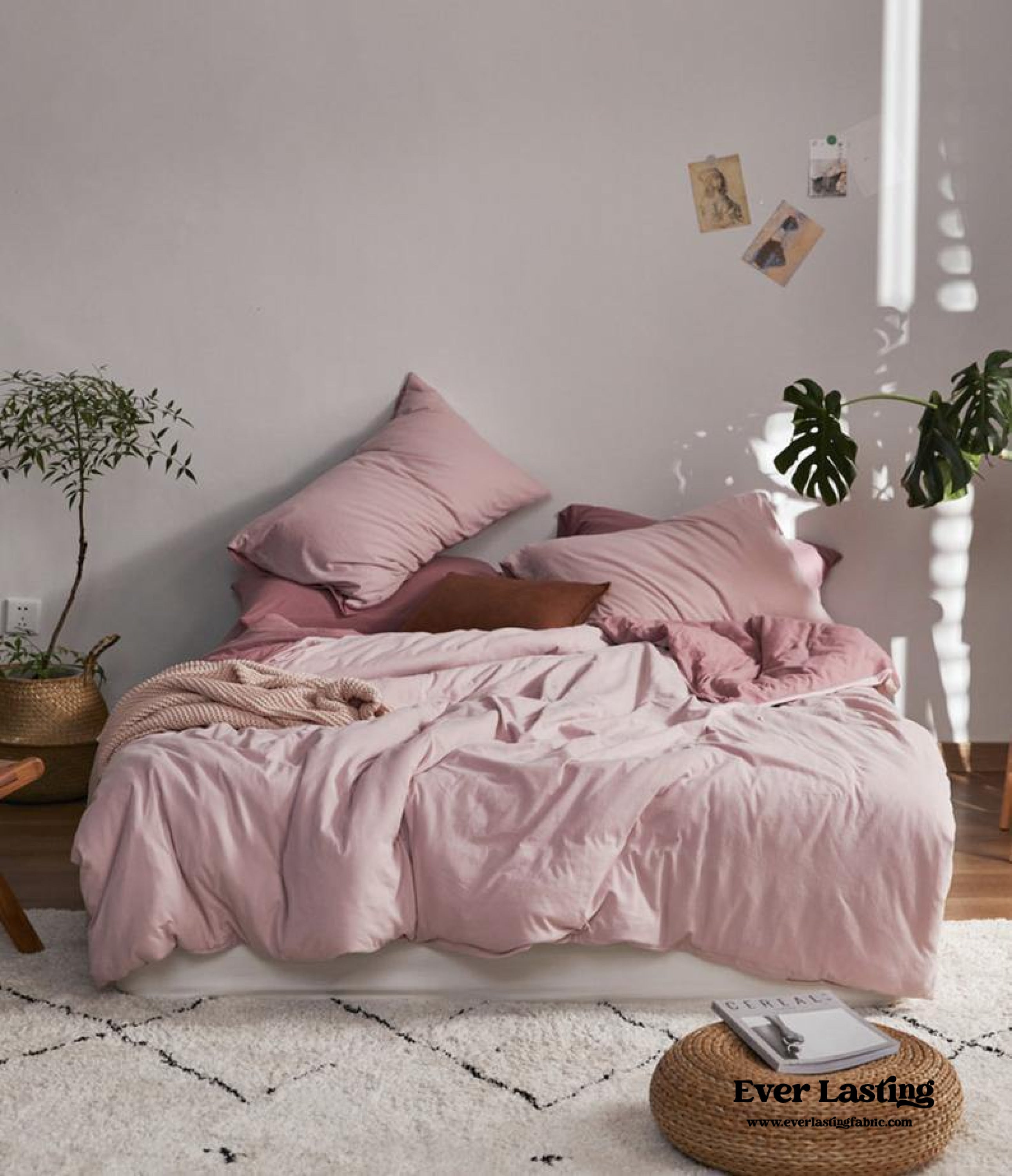 Duo Bedding Set - Yellow + Pink