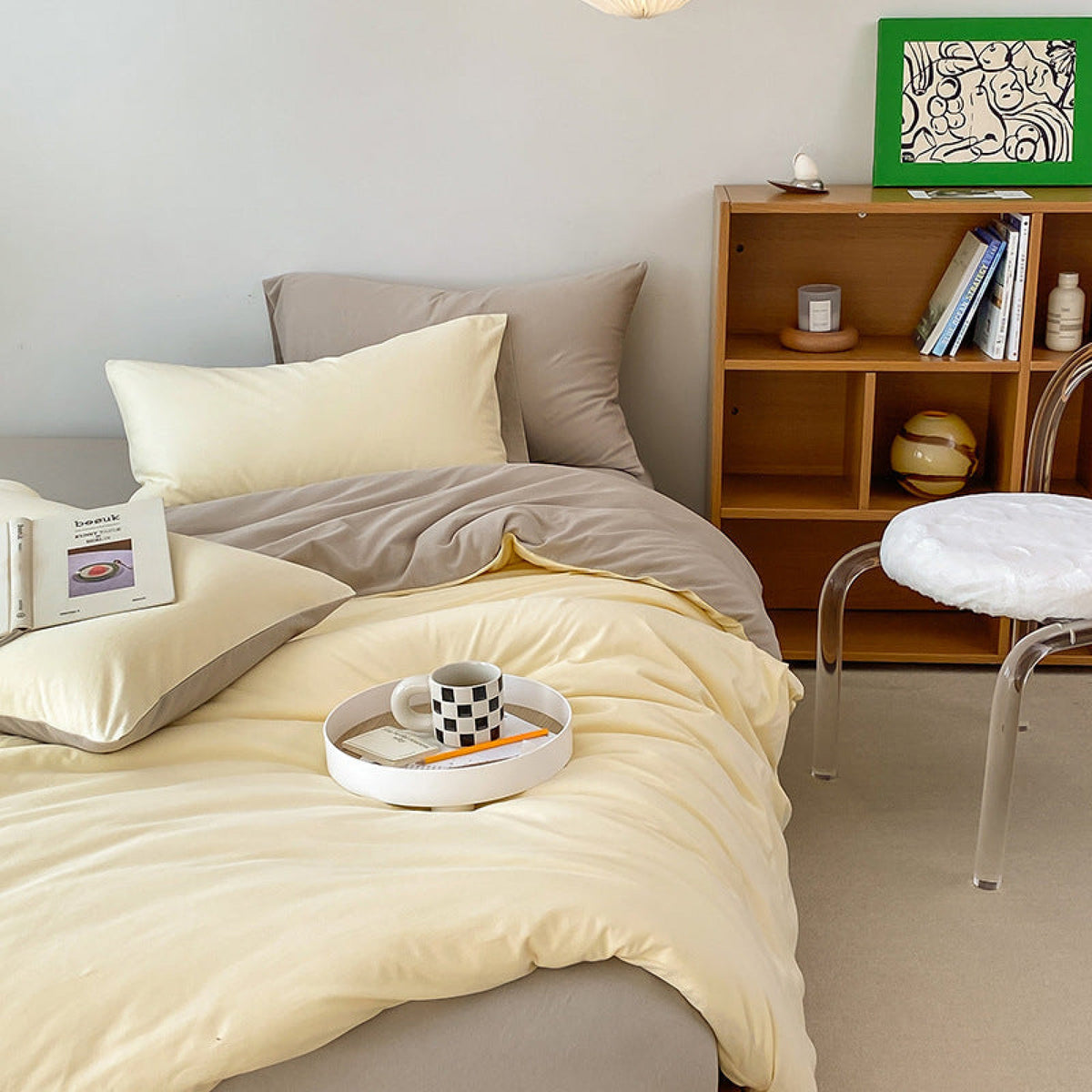 Duo Earth Tone Jersey Knit Bedding Bundle