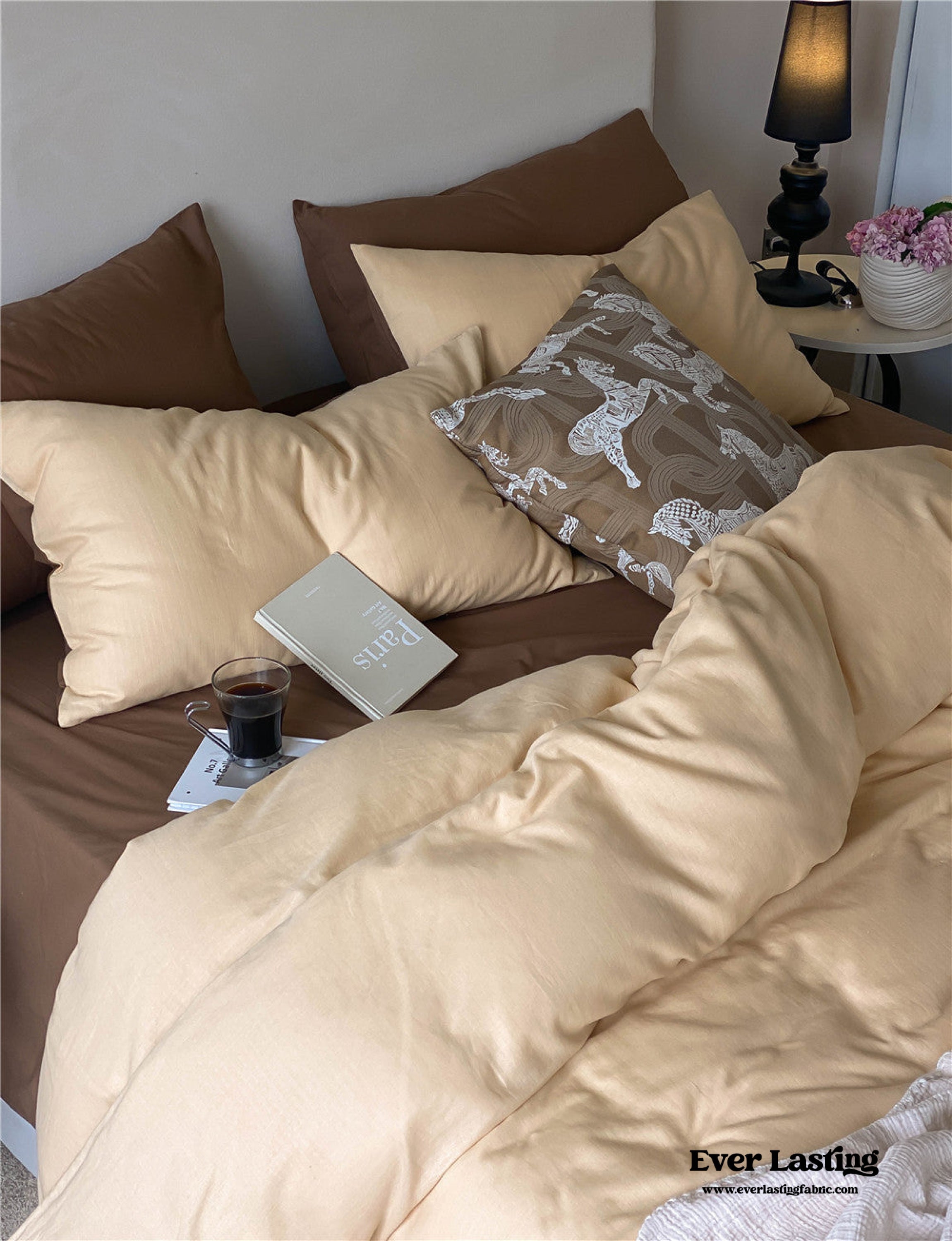 DUO Minimal Double Layer Washed Cotton Bedding Bundle