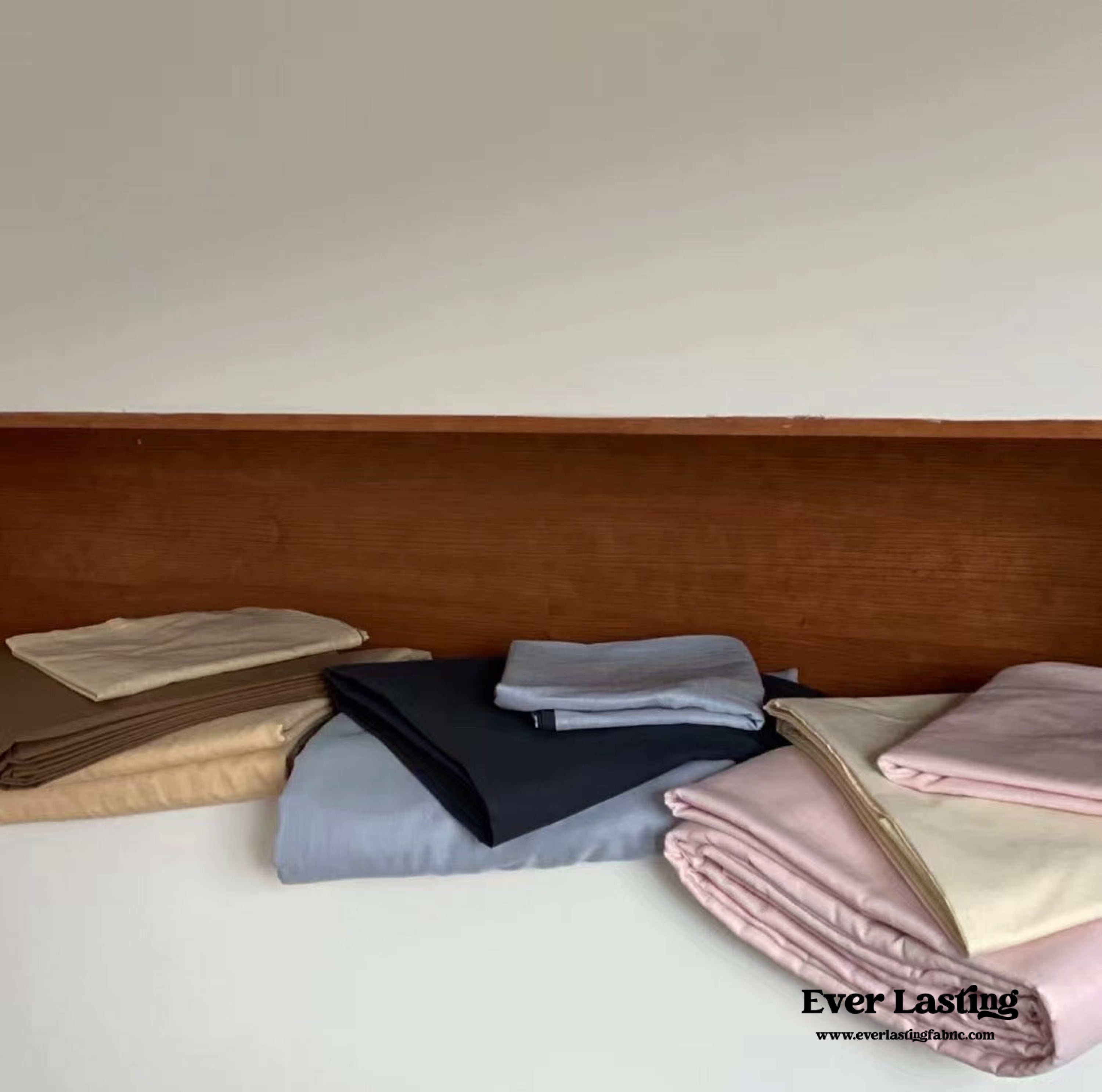 DUO Minimal Double Layer Washed Cotton Bedding Set - Pink + Yellow