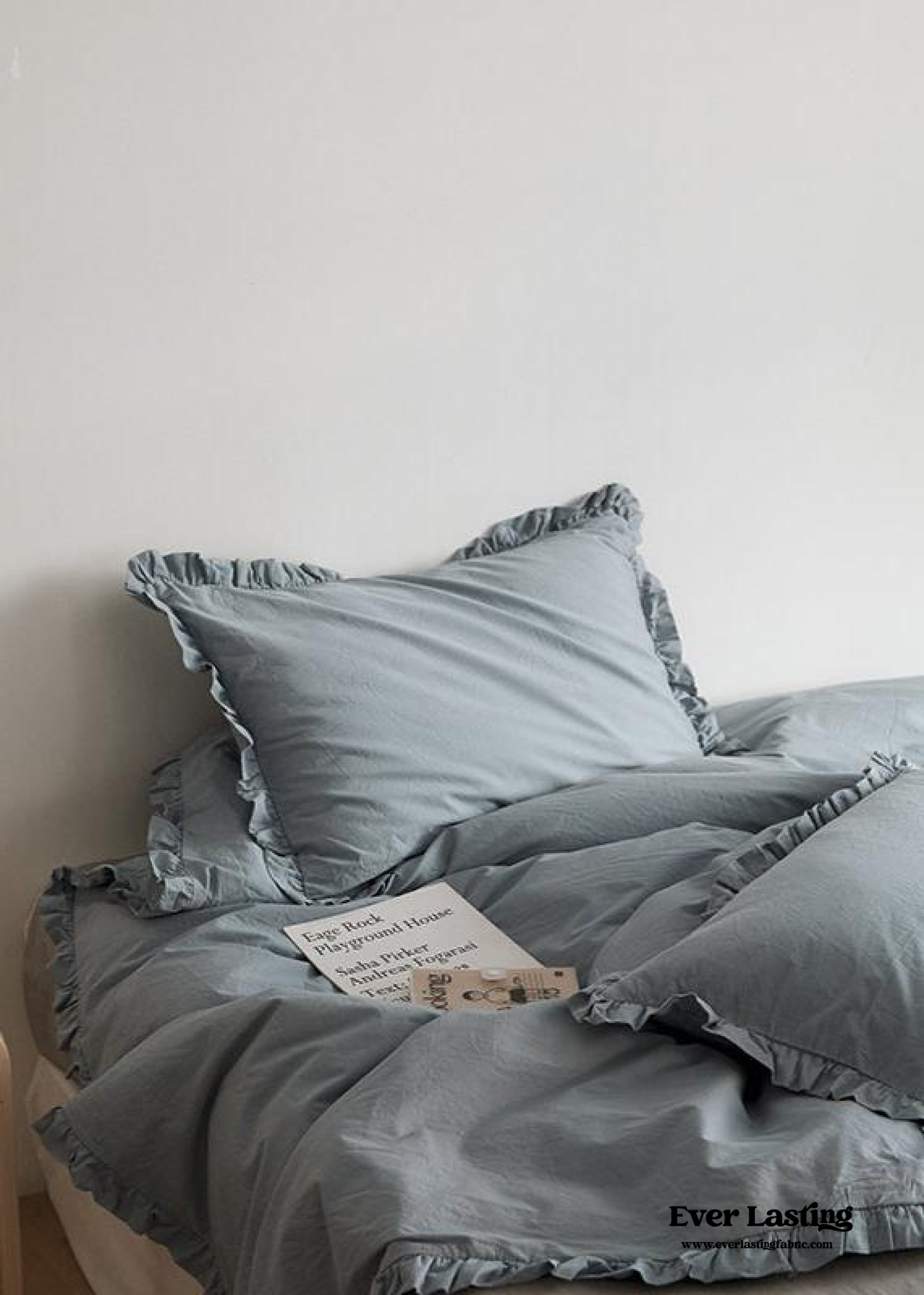 Earth Tone Ruffle Bedding Set - Pink